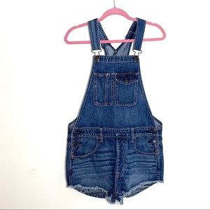 jean bibs shorts